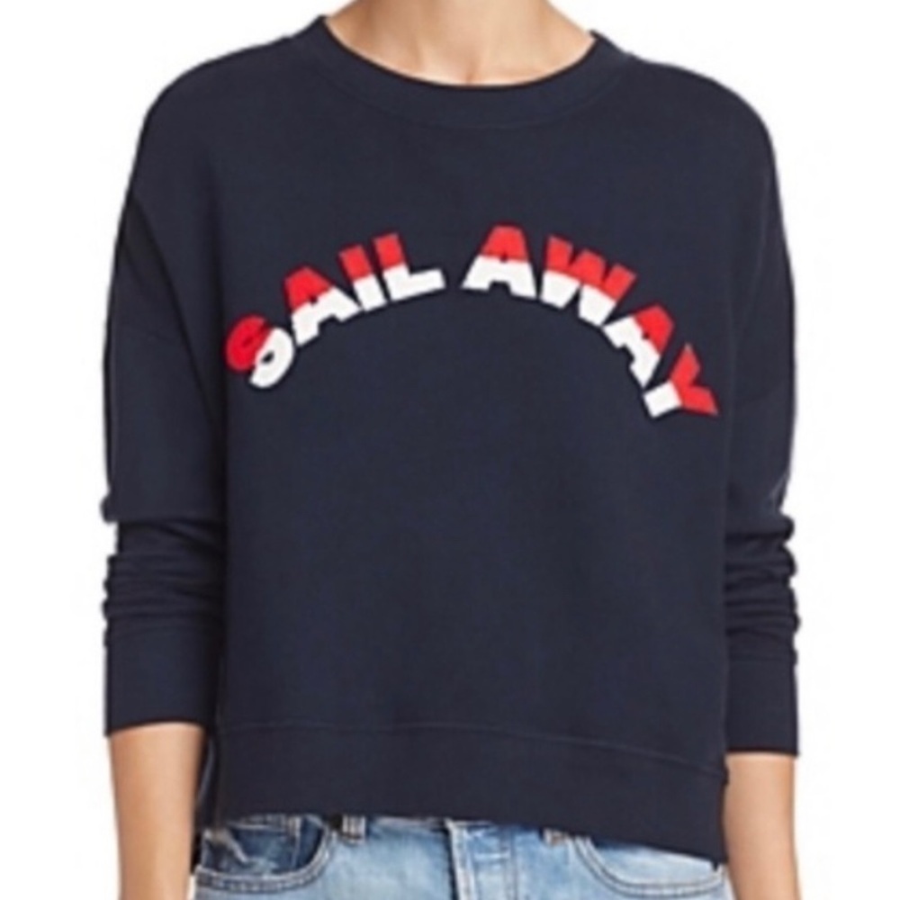 NWT $228 Joie 💕 Lenexa Sweatshirt Nautical Sail Away Yacht Casual Top Crewneck - Picture 9 of 12
